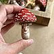 Мухоморы из папье-маше, елочные игрушки. Елочные игрушки. Мастерская Елены Захаровой. Ярмарка Мастеров.  Фото №6