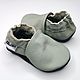 Gray Baby Shoes, Ebooba, Leather Baby Shoes, Baby Moccasins Gray. Babys bootees. ebooba. Online shopping on My Livemaster.  Фото №2