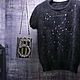 T-shirt with embroidery 'Constellation '. T-shirts. LUXURIOUS ANGORA. My Livemaster. Фото №4