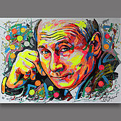 Картины и панно handmade. Livemaster - original item Pictures: Putin, the kindest look. Handmade.