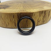 Украшения handmade. Livemaster - original item 17.5 Black Obsidian Ring (kco175). Handmade.
