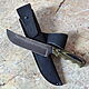 Knife 'Pchak-3' fultang h12mf j10 g10, Knives, Vorsma,  Фото №1