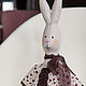Big bunny in a 67cm dress. Stuffed Toys. Handsewing.toys (Irina). Ярмарка Мастеров.  Фото №6