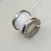 Украшения handmade. Livemaster - original item Silver pendant with white ceramics. Handmade.