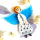  Glass Christmas decor Angel, price for 1 piece. Christmas gifts. MyFusedGlass. My Livemaster. Фото №4