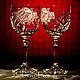 Заказать РОСКОШНЫЕ хрустальные бокалы с объёмной 3D гравировкой. GLASS-DECO. Ярмарка Мастеров. . Бокалы свадебные Фото №3