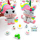 Order Felt unicorn, a toy for a child. chehovchanki. Livemaster. . Gifts for newborns Фото №3