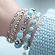 Set of 4 bracelets: agate, kohalong, hematite, Bracelet set, Moscow,  Фото №1