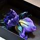 Iris silk. Brooches. fantasy flowers. My Livemaster. Фото №4