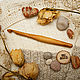 Крючок для вязания 8.5 мм Деревянный Вишня Крючки из дерева #K52, Крючки, Новокузнецк,  Фото №1