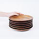 Order Set of wooden plates made of Siberian Cedar 205 mm TN48. ART OF SIBERIA. Livemaster. . Dinnerware Sets Фото №3