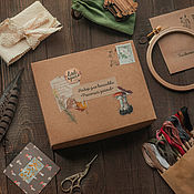 Материалы для творчества handmade. Livemaster - original item Hand Embroidery Kits: Bunny 