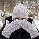 Knitted mittens with merino braids. Mittens. Knitwear shop Fairy Tale by Irina. Online shopping on My Livemaster.  Фото №2