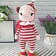Вязаная игрушка Вязаный поросёнок. Амигуруми куклы и игрушки. Toys.be.tosy. Интернет-магазин Ярмарка Мастеров.  Фото №2