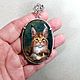Pendant 'Serious kitten'. Maine Coon. Painting, silver. Pendant. greka. My Livemaster. Фото №5