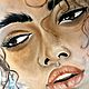 Современный Портрет Девушки в Париже. Картина Маслом. Абстрактный фон. Картины. Художница - JulianaSol. Интернет-магазин Ярмарка Мастеров.  Фото №2