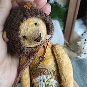 Куклы и игрушки handmade. Livemaster - original item Teddy bear with a mushroom. Handmade.
