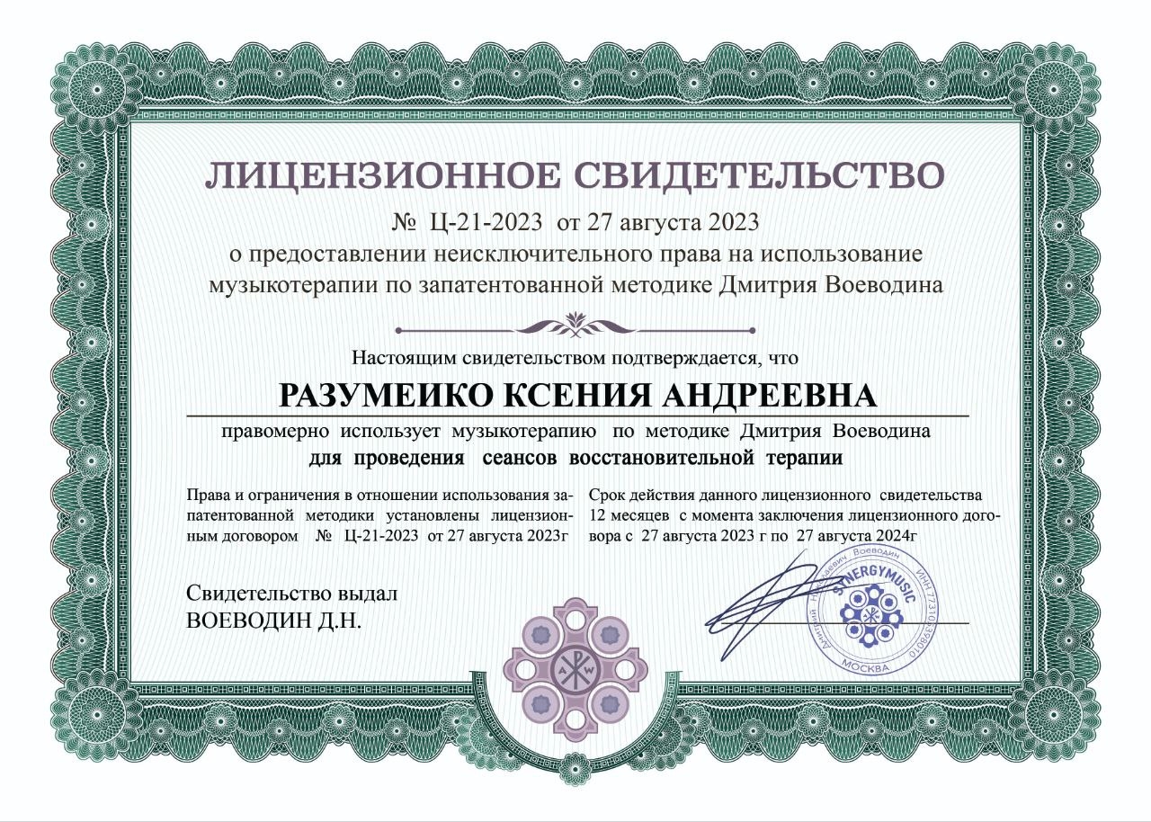 Синергия, Матрицы Звукотерапии