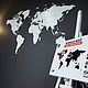 Карта мира World Map Wall Decoration White 180х108. Карты мира. Александр (Mybestbox). Ярмарка Мастеров.  Фото №6