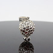 Украшения handmade. Livemaster - original item Openwork Garnet pendant with zircons in silver 925 GA0034. Handmade.
