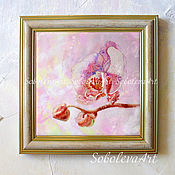 Картины и панно handmade. Livemaster - original item White Orchid Mural wall Painting Wall Painting Watercolor. Handmade.