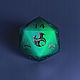 Заказать Большой дайс D20 для DnD Туманный свет. Geek Shelf. Ярмарка Мастеров. . Фишки и кости Фото №3