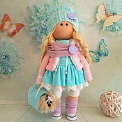 Текстильная куколка-малышка Лив