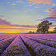 Painting 'Lavender Evening' 50h70 cm, Pictures, Rostov-on-Don,  Фото №1