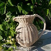 Для дома и интерьера handmade. Livemaster - original item Jug wicker . Flower vase. Handmade.