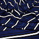 Шелк купон Escada в синюю, белую и черную полоску, 6112206к, Ткани, Королев,  Фото №1