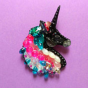 Украшения handmade. Livemaster - original item The black unicorn. Handmade.