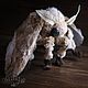 Textile moth 'Cream', a large moth, Stuffed Toys, Moscow,  Фото №1