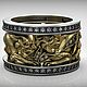 Кольцо из золота 585 Пантера j-0.164. Кольца. FANTASY JEWELS. Интернет-магазин Ярмарка Мастеров.  Фото №2