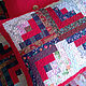 Подушки лоскутные, стёганые Жар-птица. Подушки. LA-Design (patchwork). Ярмарка Мастеров.  Фото №4