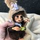  макака Элиза. Тедди Зверята. IRINA FEDI TOYS. Интернет-магазин Ярмарка Мастеров.  Фото №2