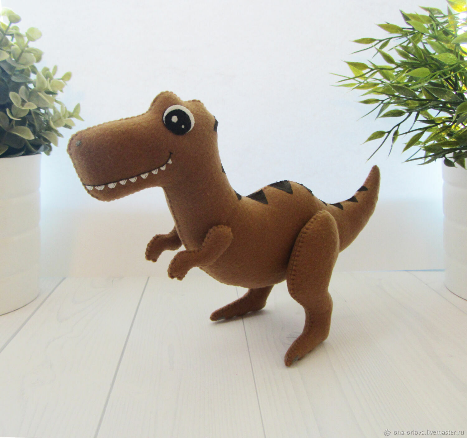 Динозавр Тираннозавр, игрушка мягкая, Мягкие игрушки, Санкт-Петербург,  Фото №1