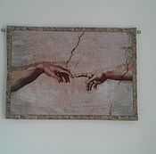 Винтаж handmade. Livemaster - original item Vintage tapestry Michelangelo 