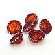Set of 6 beads 20mm, cones caps lampwork handmade. Beads1. GlassNatalyaDarlin. Online shopping on My Livemaster.  Фото №2