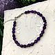 The bracelet is a natural amethyst with a cut. Bead bracelet. naturalkavni. My Livemaster. Фото №5