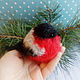 Soft knitted toy bullfinch, Stuffed Toys, Rybinsk,  Фото №1