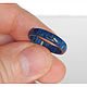 Order Silver ring with azurite. Wooden jewellery. Livemaster. . Rings Фото №3