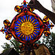 Витраж в технике Тиффани  "Солнце". Витражи. Витражи Тиффани в Туле (Tiffany-Lamp). Ярмарка Мастеров.  Фото №5