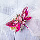 Order Pink dragonfly brooch, beaded brooch for wedding. Soleatoys. Livemaster. . Brooches Фото №3