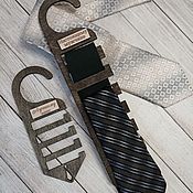 Сувениры и подарки handmade. Livemaster - original item Hanger organizer for ties, bow ties or belts. Handmade.