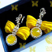 Earrings gold plated with zircons 