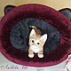 Order Couch - sleeping bag for a cat 'Kitty' burgundy. lyubov-iv (lyubov-iv). Livemaster. . Lodge Фото №3