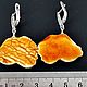 Серьги РЫБКИ КОРАЛЛОВЫЕ. Серьги классические. ЯНТАРНЫЕ ГРЁЗЫ. Ярмарка Мастеров.  Фото №4