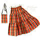 The set of 'Live brightly!',purse and skirt fall,winter,tiered, Skirts, Mytishchi,  Фото №1