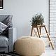 Knitted pouf Beige Superpuff. Ottomans. superpuff. Online shopping on My Livemaster.  Фото №2