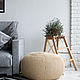 Вязаный пуф Beige Superpuff. Пуфы и пуфики. Superpuff. Интернет-магазин Ярмарка Мастеров.  Фото №2